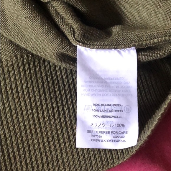 J. Crew crossover Merino sweater medium - Picture 6 of 8